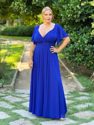 Vestido de fiesta de boda.