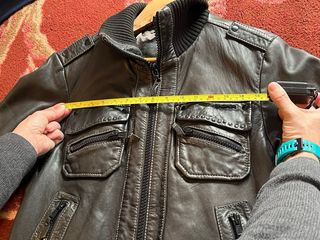 Cazadora cuero hombre Energie negra talla S