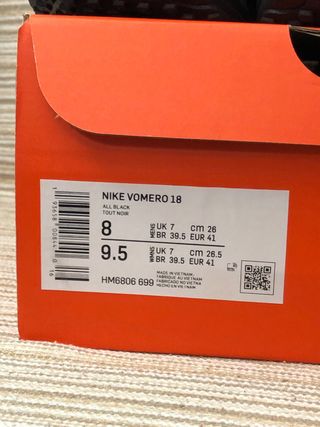 Nike Vomero 18 Talla 41