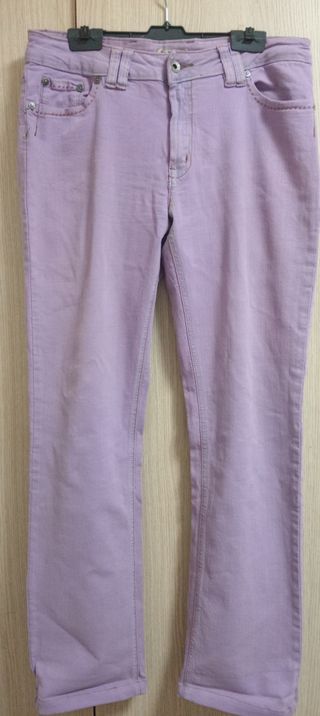 Pantalón largo mujer morado
