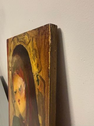 Cuadro pintado a mano antiguo