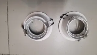 2 Portalamparas Foco Blanco