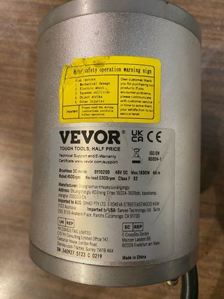 Kit Conversión Vehículo Eléctrico VEVOR