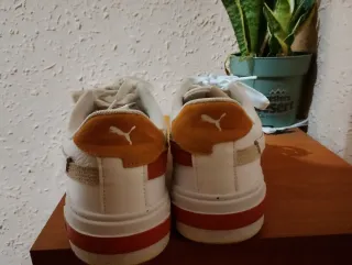 Zapatillas Puma Beige/Blanco Talla 43