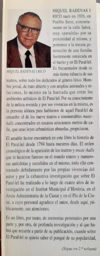 El Paral·lel (1a ed. 1993)