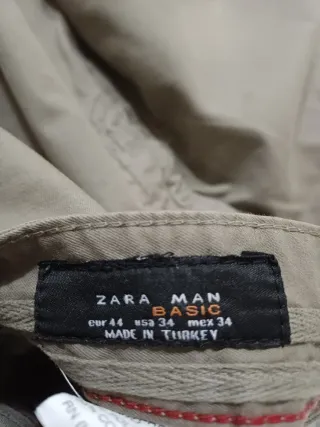 Vaqueros Zara Beige Hombre