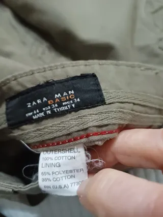 Vaqueros Zara Beige Hombre