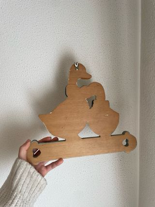 Colgador infantil patos con lazos