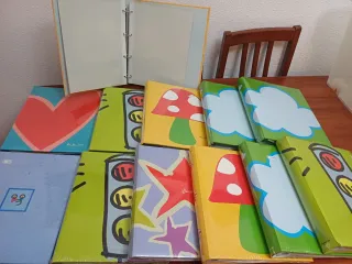 Álbumes fotos infantiles: páginas de pegar/anillas