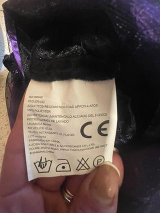 Disfraz Bruja Morado y Negro