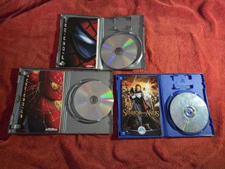 Lote 5 Jogos PS2 - Spider-Man, Senhor dos Anéis, T