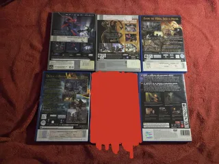 Lote 5 Jogos PS2 - Spider-Man, Senhor dos Anéis, T