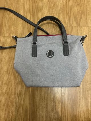 Bolso Tommy Hilfiger Gris Original