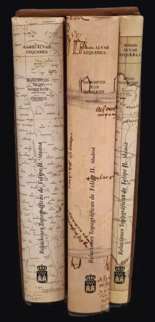 Relaciones Topográficas de Felipe II 3 volúmenes