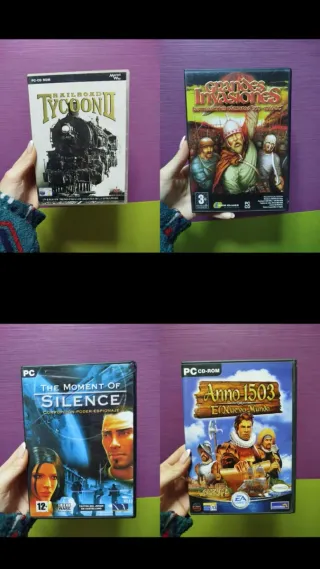 Pack 4 Juegos PC: Railroad Tycoon II, Grandes Inva