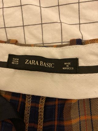Pantalones de cuadros Zara