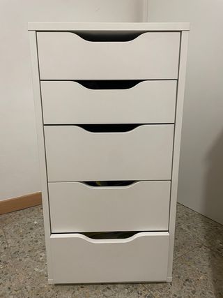 Cajonera escritorio blanca