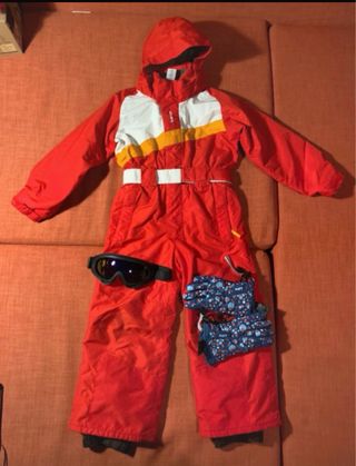 Conjunto esquí rojo infantil 6