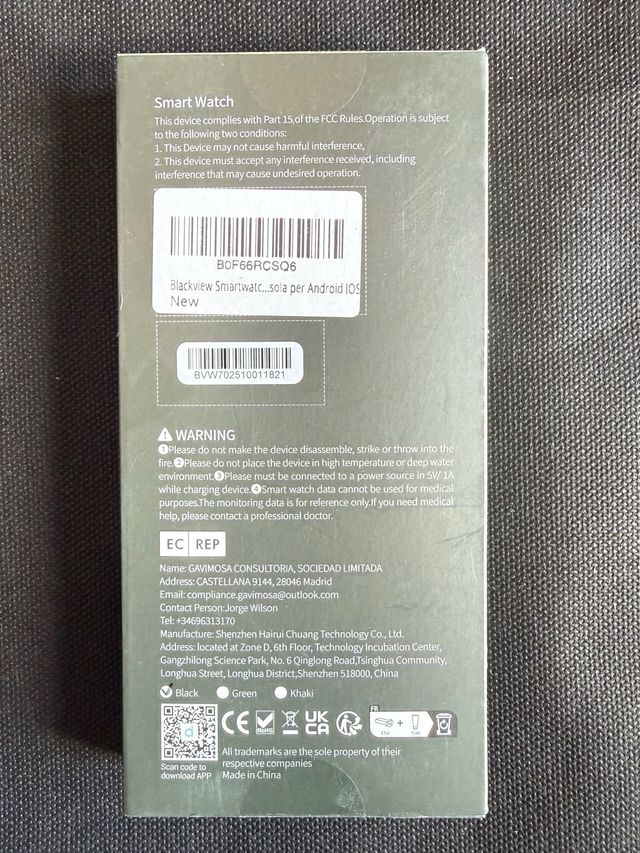 Reloj Inteligente Militar Blackview