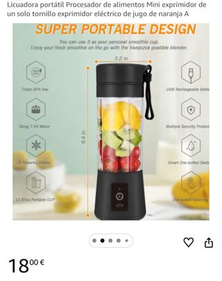 Licuadora Portátil Recargable USB