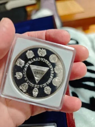 Moneda de Plata Encuentro de Dos Mundos