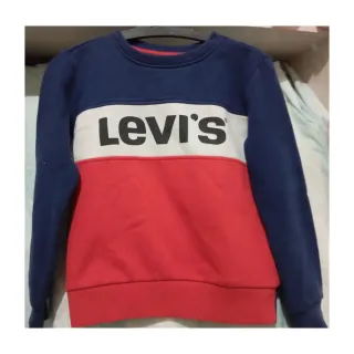 Sudadera Levi's niño azul, blanca y roja
