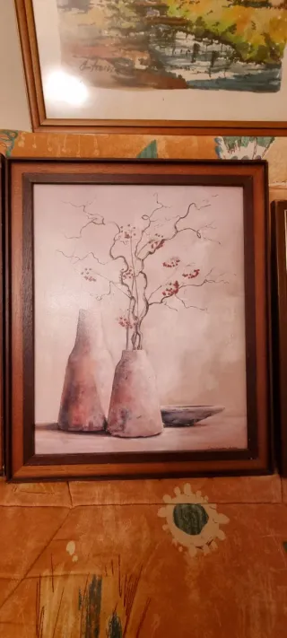 Lote 4 Cuadros Pintura Decoración Hogar