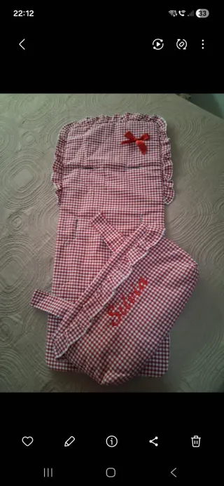 Funda Silla Paseo Personalizada y Bolso Panera