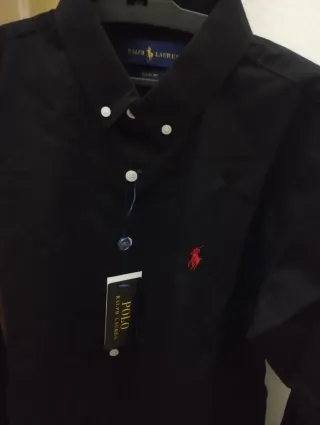 Camisa Polo Ralph Lauren Negra Talla M