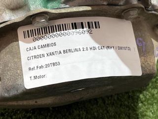Caja citroen 20tb53 xantia 2.0 hdi cat (rhy 96092