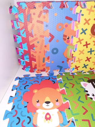 Alfombra puzzle infantil animales bebés nuevo