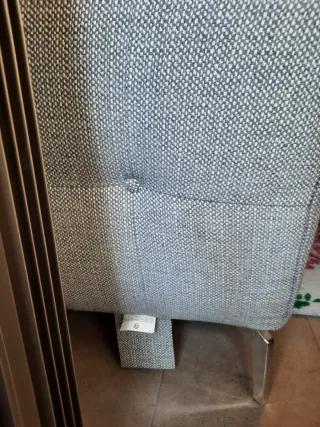Sofá chaise longue gris claro casi nuevo