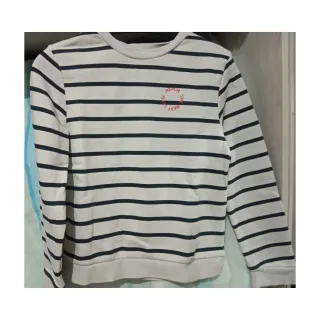 Sudadera niño rayas con logo