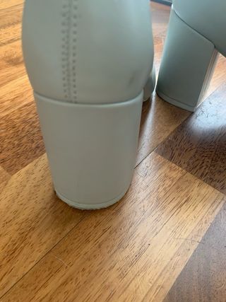 Stivaletti Bershka grigi tacco 8 cm