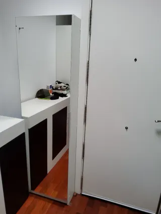 Zapatero con puerta con Espejo