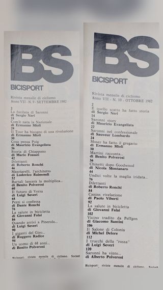 Bici Sport '82 - 12 numeri rivista di ciclismo di