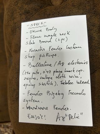 Telecaster A8Relic 54 Custom Order