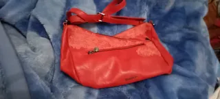 Borsa Desigual rossa con ricami
