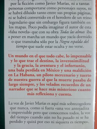 NEGRA ESPALDA del TIEMPO