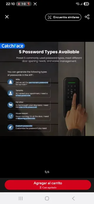 Cerradura Inteligente TTLock Jardín casa garaje