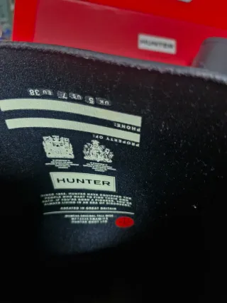 Botas de agua Hunter Negras + 3 pares calcetines