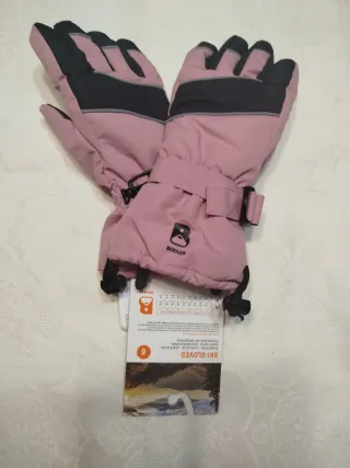 Guantes de esquí infantiles talla 6