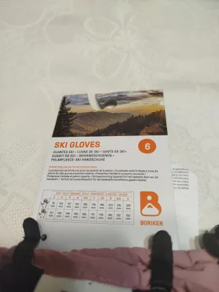 Guantes de esquí infantiles talla 6