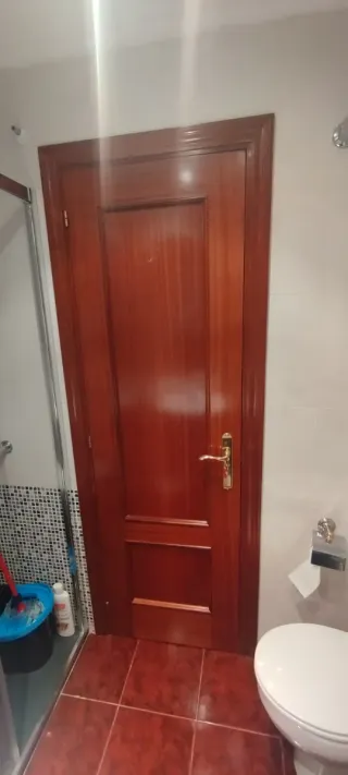 Conjunto de puertas de madera interior