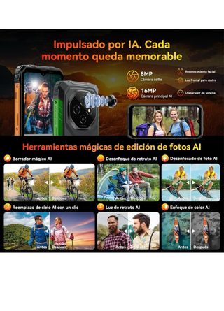 Blackview Fort1 Móvil Resistente 18GB+256GB