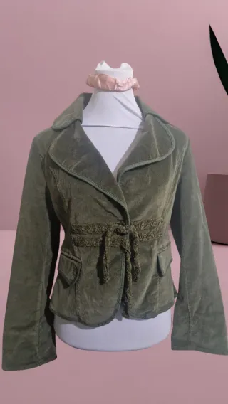 Giacca donna velluto millerighe