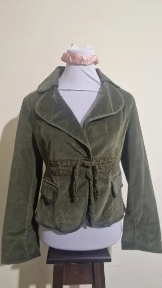 Giacca donna velluto millerighe