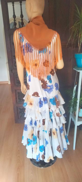 Traje Flamenca Gasa Talla 40