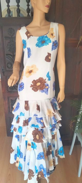 Traje Flamenca Gasa Talla 40