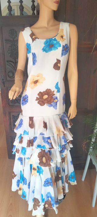 Traje Flamenca Gasa Talla 40